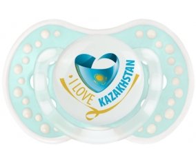 I Love Kazakhstan Sucette LOVI Dynamic Retro-turquoise-lagon classique