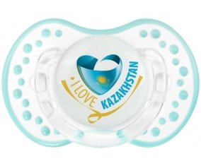 I Love Kazakhstan Sucette LOVI Dynamic Retro-blanc-lagon classique