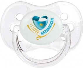 I Love Kazakhstan Sucette Cerise Transparent classique