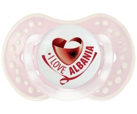 I Love Albania Sucette LOVI Dynamic Retro-rose-tendre classique