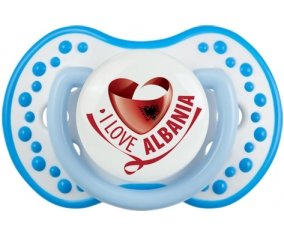 I Love Albania Sucette LOVI Dynamic Blanc-bleu phosphorescente