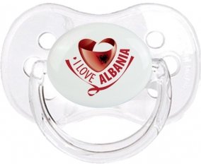 I Love Albania Tétine Cerise Transparent classique
