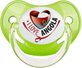 I Love Angola Tétine Physiologique Vert classique