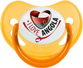 I Love Angola Tétine Physiologique Jaune phosphorescente
