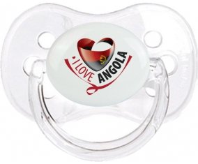 I Love Angola Sucete Cerise Transparent classique