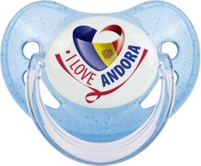 I Love Andora Sucete Physiologique Bleue à paillette