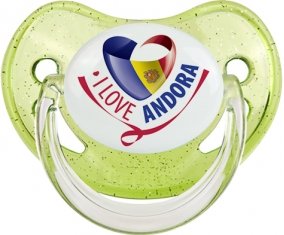 I Love Andora Sucete Physiologique Vert à paillette
