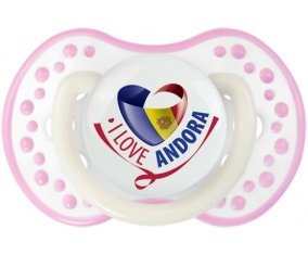 I Love Andora Tétine LOVI Dynamic Blanc-rose phosphorescente