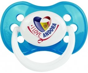 I Love Andora Sucette Anatomique Cyan classique