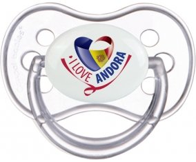 I Love Andora Sucette Anatomique Transparente classique
