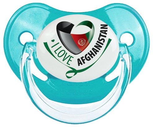 I Love Afghanistan Sucette Physiologique Bleue classique