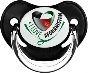 I Love Afghanistan Sucette Physiologique Noir classique