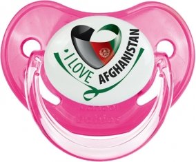 I Love Afghanistan Sucette Physiologique Rose classique