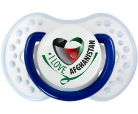 I Love Afghanistan Sucette LOVI Dynamic Marine-blanc-bleu classique