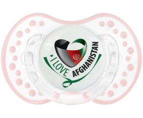 I Love Afghanistan Sucette LOVI Dynamic Retro-blanc-rose-tendre classique