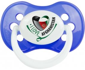 I Love Afghanistan Tétine Anatomique Bleu classique