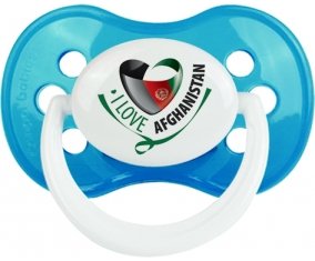 I Love Afghanistan Tétine Anatomique Cyan classique