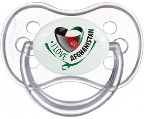 I Love Afghanistan Tétine Anatomique Transparente classique