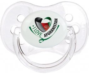 I Love Afghanistan Sucette Cerise Transparent classique