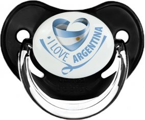 I Love Argentina Sucette Physiologique Noir classique