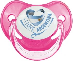 I Love Argentina Sucette Physiologique Rose classique