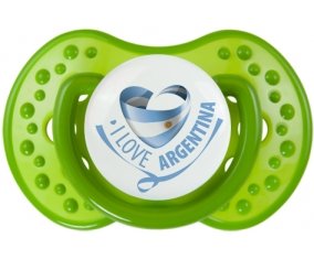 I Love Argentina Sucette LOVI Dynamic Vert classique