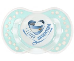 I Love Argentina Sucette LOVI Dynamic Retro-turquoise-lagon classique