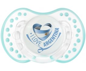 I Love Argentina Sucette LOVI Dynamic Retro-blanc-lagon classique