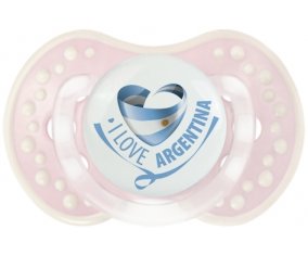 I Love Argentina Sucette LOVI Dynamic Retro-rose-tendre classique