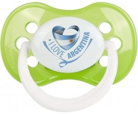 I Love Argentina Sucette Anatomique Vert classique