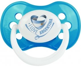 I Love Argentina Sucette Anatomique Cyan classique