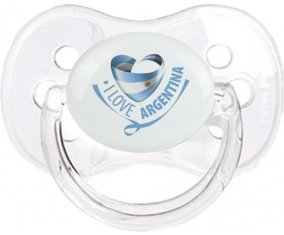 I Love Argentina Tétine Cerise Transparent classique