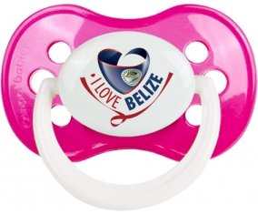 I Love Belize Sucete Anatomique Rose foncé classique