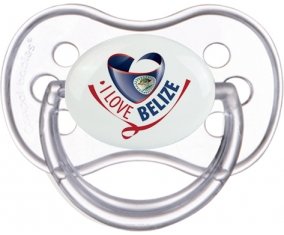 I Love Belize Sucete Anatomique Transparente classique