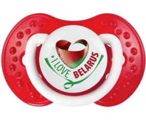 I Love Belarus Tétine LOVI Dynamic Blanc-rouge classique