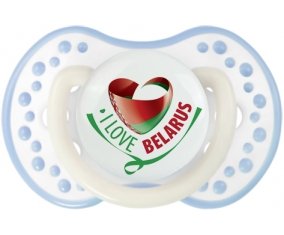 I Love Belarus Tétine LOVI Dynamic Blanc-cyan classique