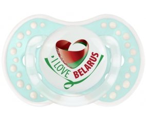 I Love Belarus Tétine LOVI Dynamic Retro-turquoise-lagon classique