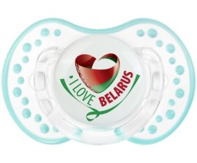 I Love Belarus Tétine LOVI Dynamic Retro-blanc-lagon classique