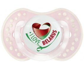 I Love Belarus Tétine LOVI Dynamic Retro-rose-tendre classique