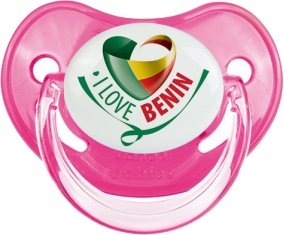 I Love Benin Sucette Physiologique Rose classique