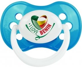 I Love Benin Tétine Anatomique Cyan classique