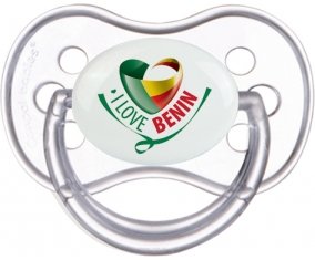 I Love Benin Tétine Anatomique Transparente classique