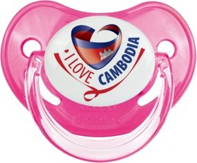 I Love Cambodia Sucette Physiologique Rose classique