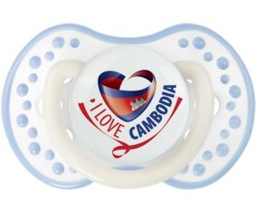 I Love Cambodia Sucette LOVI Dynamic Blanc-cyan classique
