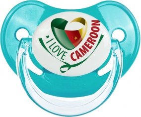 I Love Cameroon Tétine Physiologique Bleue classique