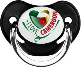 I Love Cameroon Tétine Physiologique Noir classique