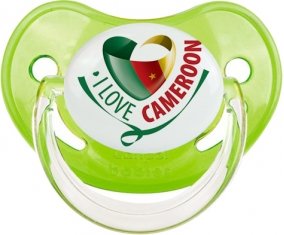 I Love Cameroon Tétine Physiologique Vert classique