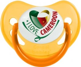 I Love Cameroon Tétine Physiologique Jaune phosphorescente