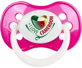 I Love Cameroon Sucete Anatomique Rose foncé classique