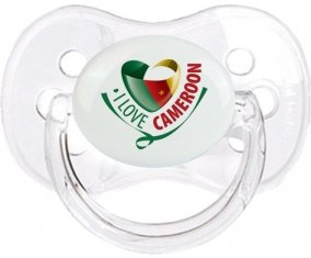 I Love Cameroon Sucete Cerise Transparent classique